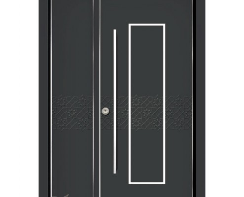 D7131-דלתות כניסה - שחור